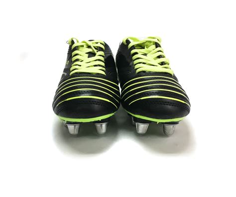 Kooga Advantage Rugby Boot (Black Lime) - Ruggers Rugby Supply