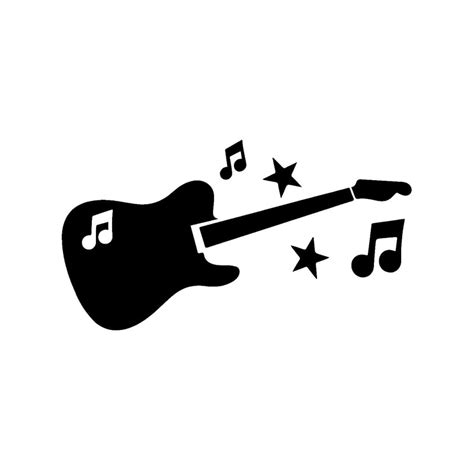 17.7*9.6CM Funny Guitar Music Symbol JDM Car Sticker Fashion Car ...