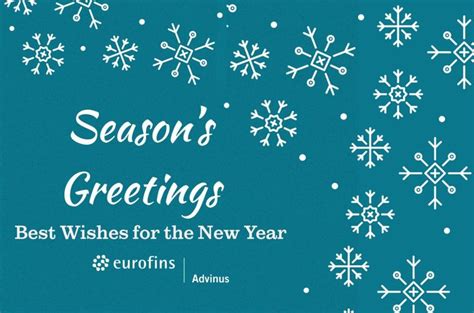 Season's Greetings and Best Wishes for the New Year