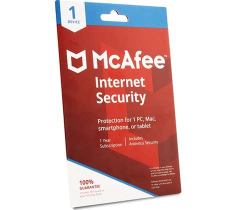 Buy MCAFEE Internet Security 2018 - 1 year for 1 device | Free Delivery | Currys