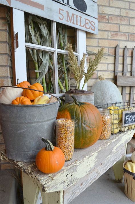 Farmhouse Fall Porch - Little Vintage Nest