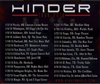 Dream Chaser: Hinder Tour Dates