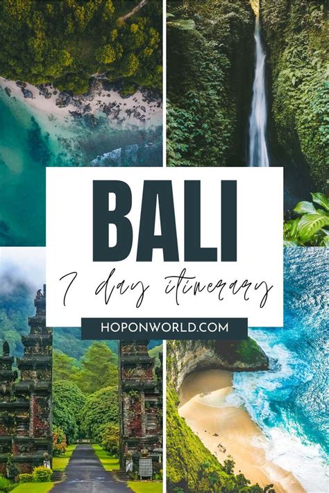 7 Days Bali Itinerary: The Ultimate Bali Travel Guide • Hoponworld