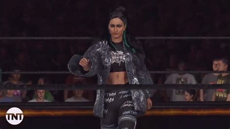 WWE 2K23 - AEW Kris Statlander Entrance & Victory Scenes (with "Cautrize" Theme Edit) - YouTube