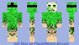 burnt creeper Minecraft Skin