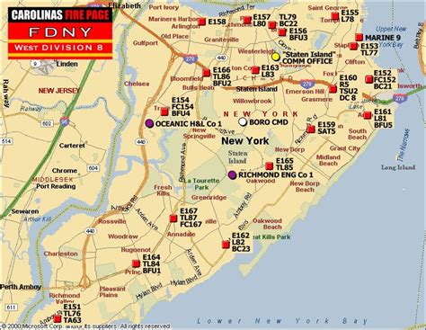 FDNY DIVISION 08 Fire brigade deployment map