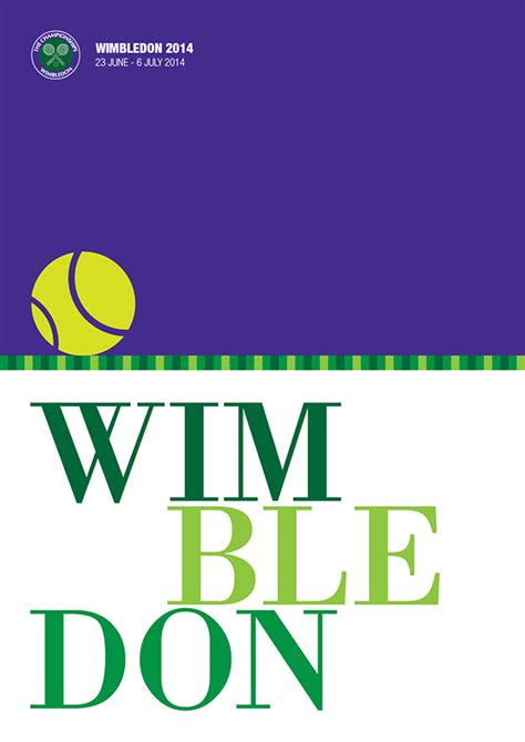 Wimbledon 2014 Poster Designs on Behance