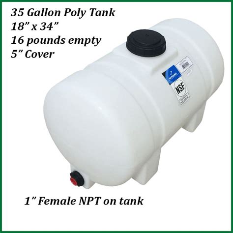 35 Gallon Horizontal Poly Storage Tank – Roth Sugar Bush