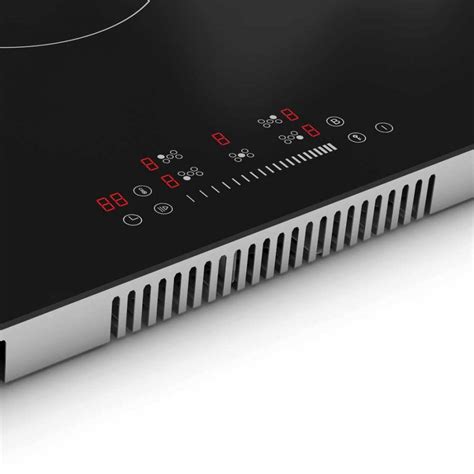 90cm Black 5 Zone Induction Hob With Touch Control | Cookology