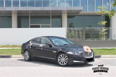 Black Jaguar XF - Perfect Wedding Cars Singapore