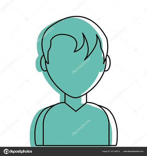 Boy Avatar Kid Childhood Little People Theme Isolated Design Vector Stock Vector Image by ...