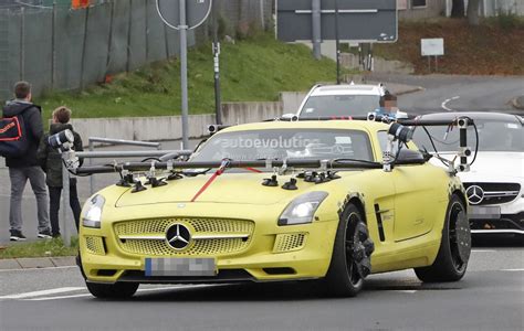 Mercedes-Benz SLS AMG Electric Drive Makes Odd 'Ring Comeback Cladded ...