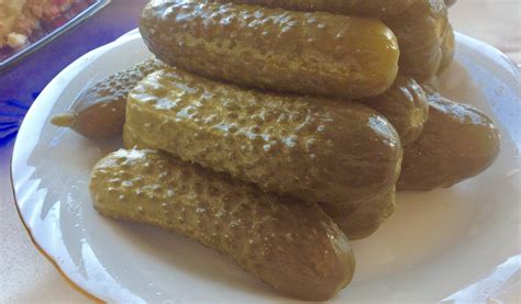 Pickled gherkins with mustard - SooFoodies