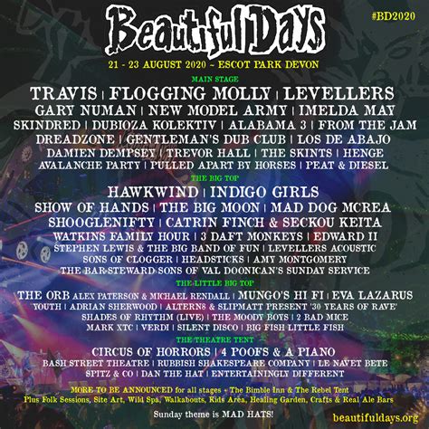 Beautiful Days Festival announce 2020 bill