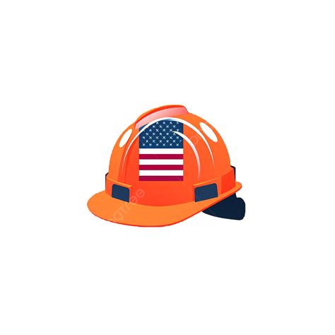 Orange Hard Hat, American Labor Day, Holiday Illustration, Labor Day PNG Transparent Image and ...