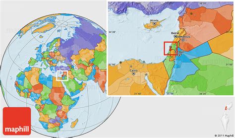 Israel On World Political Map : 48+ Egypt On A World Map Images ...