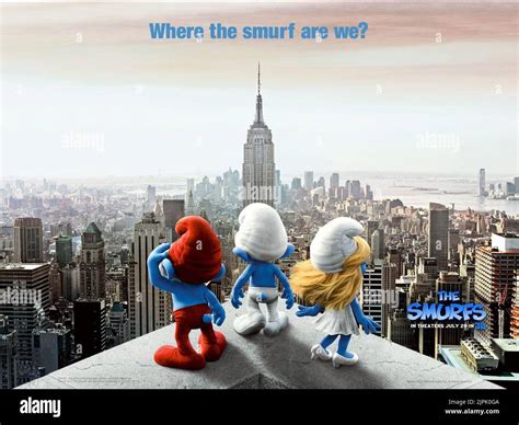 MOVIE POSTER, THE SMURFS, 2011 Stock Photo - Alamy