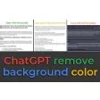 ChatGPT Remove Background Color on Copy for Google Chrome - 拡張機能 無料・ダウンロード