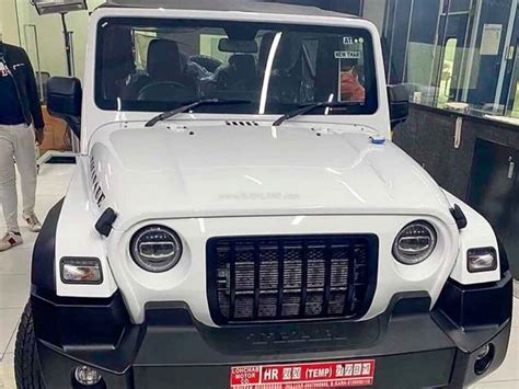 2020 Mahindra Thar White Colour And LED Headlight - Modified By Owner