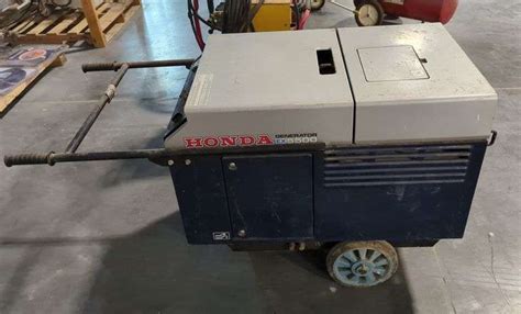 Honda Gas Powered Portable Generator, Model EX5500, Untested, Bidder ...