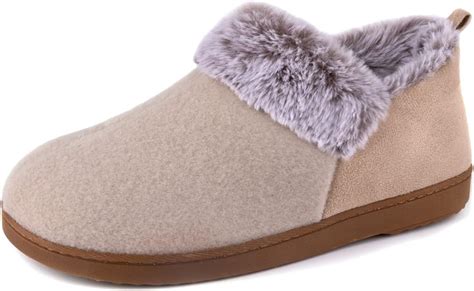 Amazon.com | ULTRAIDEAS Women's Cozy Memory Foam Slippers with Warm Plush Faux Fur Lining, Wool ...