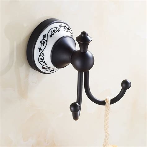 Free Shipping European Style Dual Towel Holder Decorative Hooks Oil ...