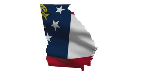 Georgia map outline PNG. State flag icon 21194007 PNG