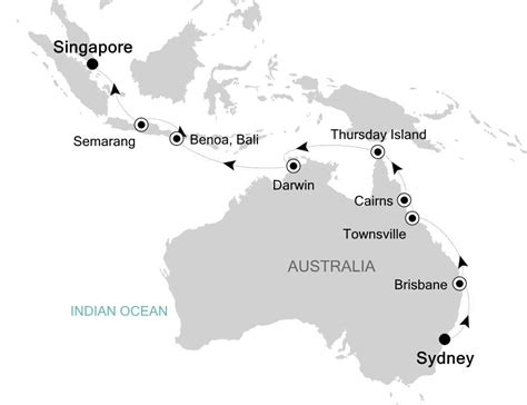 Sydney to Singapore - Silversea (18 Night Cruise from Sydney to Singapore)