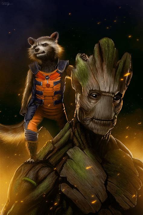 Update 117+ groot and rocket wallpaper - vova.edu.vn