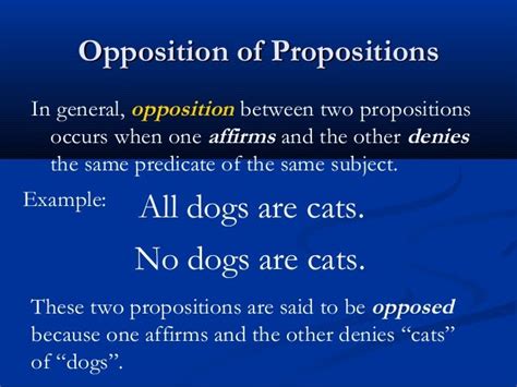 Part ii, lesson 4 the square of opposition