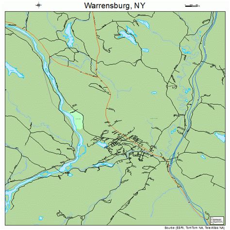 Warrensburg New York Street Map 3678289