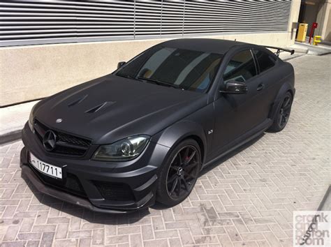 Mercedes C63 AMG Coupe Black. The Slumbering Beast - crankandpiston.com