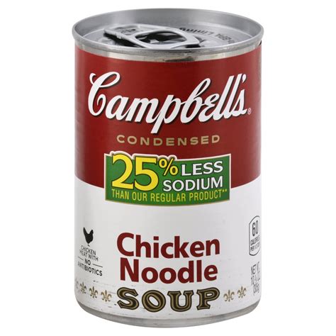 Campbell's Low Sodium Condensed Chicken Noodle Soup 10.75 oz | Shipt