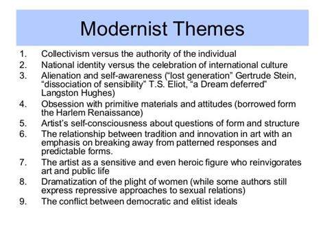 Modernism overview