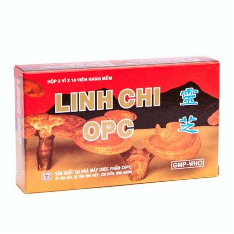 Linh Chi Sam OPC, Lingzhi mushroom from Vietnam with ginseng - 20 capsules - SIXMD - Vietnamese ...