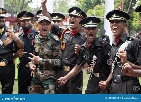 IMA Indian Military Academy Cadets after Passing Out Parade, Expressing Joy. Editorial Photo ...