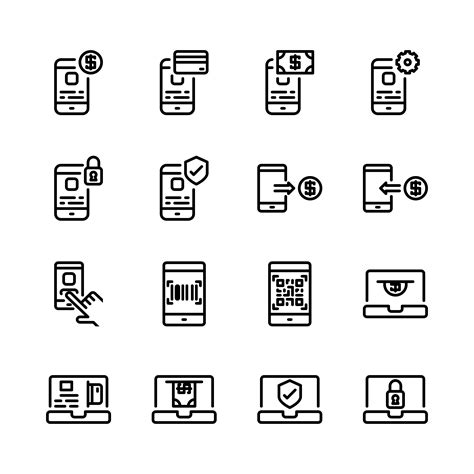 Online payment icon set.Vector illustration 628116 Vector Art at Vecteezy