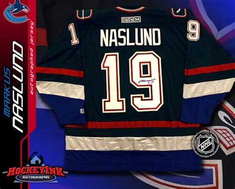 MARKUS NASLUND Signed Blue Vancouver Canucks CCM Jersey - NHL Auctions