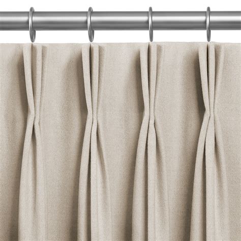 Impressive Pinch Pleat Styles Deconovo Room Darkening Blackout Curtains