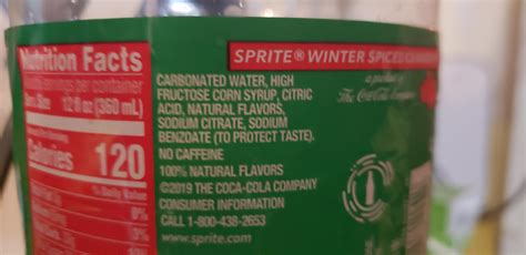 Well those are the ingredients for Sprite cranberry : r/SpriteCranberry