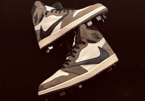 GiftofvisionShops | Travis Scott Air Jordan 1 Baseball Cleats by Clint ...