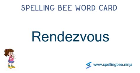 How to spell Rendezvous | Pronounciation | Anagrams | Statistics | Spelling Ninja