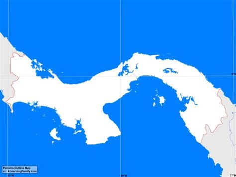 Panama Outline Map - A Learning Family