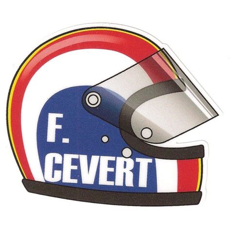 François CEVERT Helmet right decal - cafe-racer-bretagne.clicboutic.com