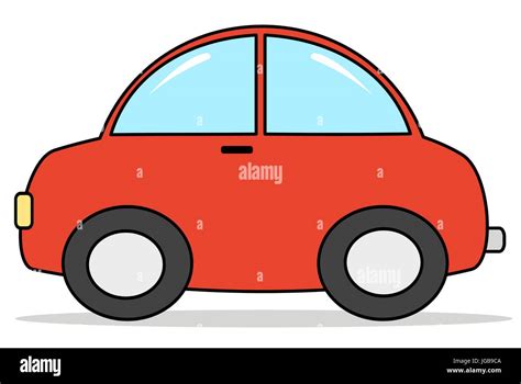 red cartoon car vector illustration Stock Vector Image & Art - Alamy