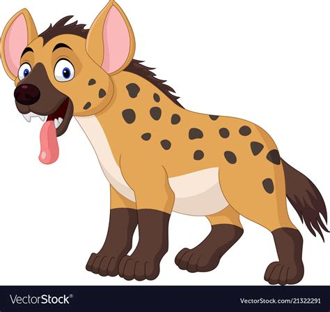 Cartoon funny hyena Royalty Free Vector Image - VectorStock