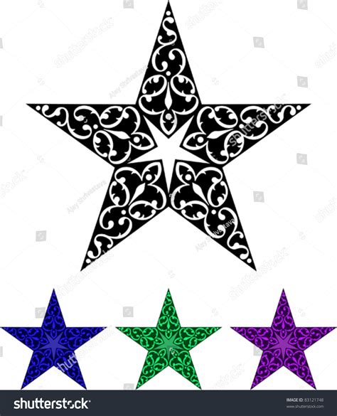 Star Tattoo Stock Vector Illustration 83121748 : Shutterstock