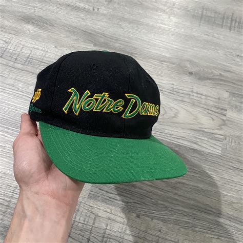 Vintage 90s notre dame sports specialist script hat - Depop