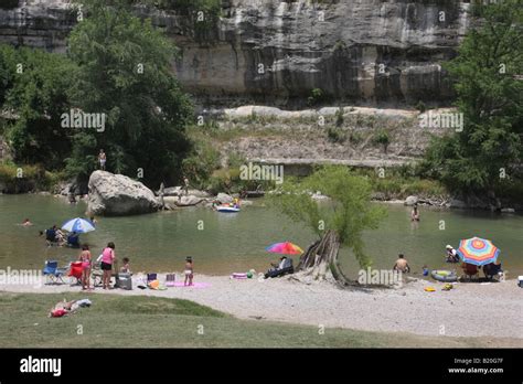 swimming Guadalupe River State Park Texas Stock Photo - Alamy