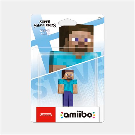 Steve and Alex Minecraft Smash Bros. Ultimate amiibo packaging